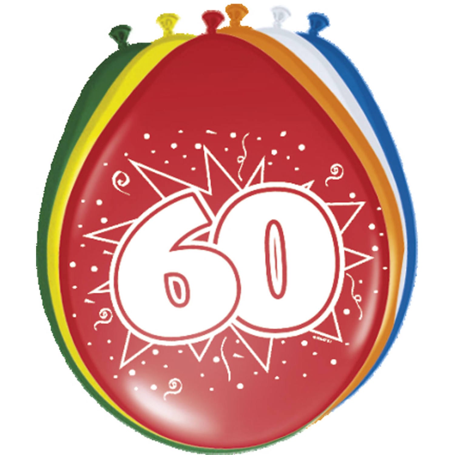 Ballonnen 60 jaar Stip Verhuur